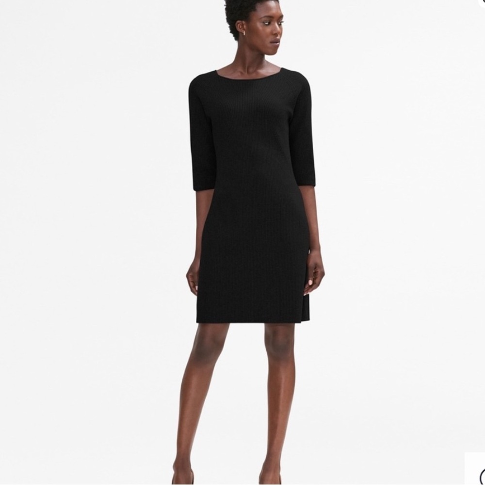MM Lafleur Nila Knit Dress +1/ 1X Classic Dark Navy‎ Midi